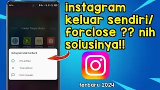 Cara mengatasi Instagram keluar sendiri/for close saat klik profil facebook terbaru 2024