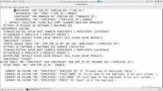 002 Using the DDL command in SQLcl