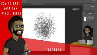 How to create your own pencil brush in photoshop