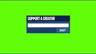 Support a Creator Green Screen