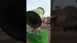 Complete dust suppression at limestone | stone crusher site using Anti Smog Gun with throw range 50m