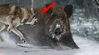 Кабан в деле ! Кабан против волков , тигра , медведя и пума..