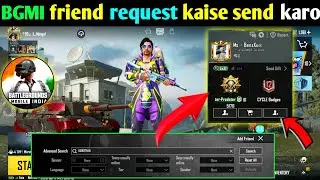 HOW TO SEND FRIEND REQUEST IN BGMI | HOW TO ADD FRIENDS IN BGMI | HOW TO ADD SOMEONE IN BGMI