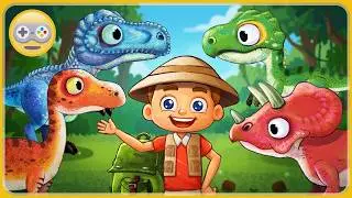 Динозавры для детей. Игра Дино Ферма - Собираем динозавров со всей планеты