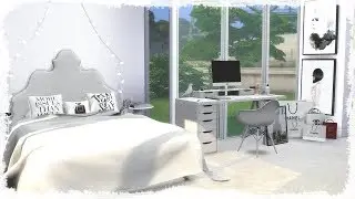UPPER EAST SIDE BEDROOM || The Sims 4: Speed Build + CC LINKS