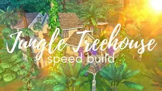 Base game + Jungle Adventure // TREEHOUSE ESCAPE // The Sims 4 Speed Build