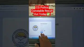 Link Out📢 CG Police Result 2025✅How to Check/Download CG Police Constable Result 2025 Merit List Pdf