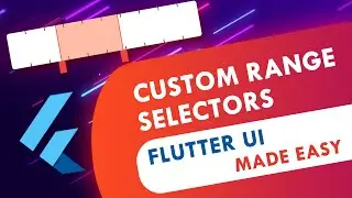 Flutter Custom Range Selector UI Design | Flutter UI Design Tutorial