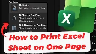 How to Print Excel Sheet on One Page (Fit to Page)