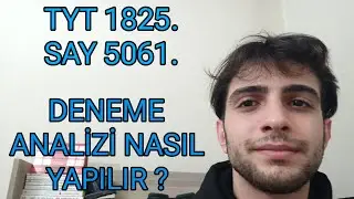 DENEME ANALİZİ NASIL YAPILIR ? | #yks #yks2024 #tyt #ayt