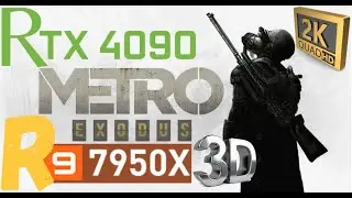7950X3D+RTX 4090 RTX ON VS OFF PERFORMANCE | METRO EXODUS ENHANCED DLSS ON VS OFF BENCHMARK | 1440P
