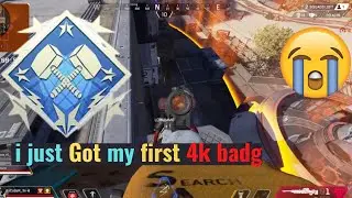 4K damage badge for the first time with help of random teammates | season 12 - apex legends