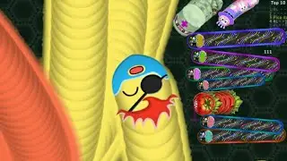 Wormate.io Amazing Pro Worm Trolling Giant Worm Wormateio Epic Gameplay !