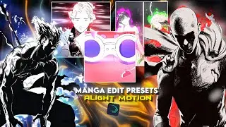 Manga edit presets alight motion xml + song | Saini13edits