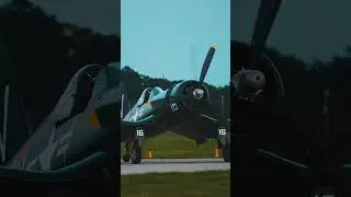 Iconic US Navy Corsair Taxiing #fighter #wwii #plane #aircraft #shorts