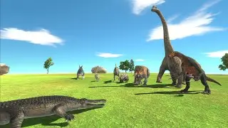 MACHIMOSAURUS REX VS ALL HERBIVORE DINOSAURS - animal revolt battle simulator | ARBS SIMULATOR