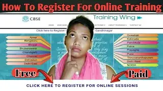 How To Register For Free/Paid CBSE Online Training || CBSE Training Portal || By Ani-Creations