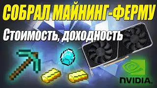 СОБРАЛ МАЙНИНГ-ФЕРМУ // ИГРАЕМ В MINECRAFT В РЕАЛЬНОСТИ 😀 - [стоимость, доходность, мощность]
