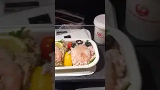 Japan Airlines' Special in-flight meal: Seafood Meal (SFML) from HNL to NGO #JAL 🇯🇵