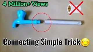 Plumbing Trick|| How to connect tap on a pvc pipe.