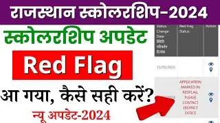 Rajasthan Scholarship latest news today scholarship red flag problem kese sahi kare 