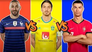Benzema vs Ibrahimovic vs Ronaldo
