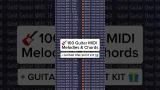 Guitar MIDI pack x Morad Guitar midi kit x Guitar type beat 