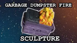 The Garbage Dumpter Fire Sculpture that Took Almost 2 Years to Finish