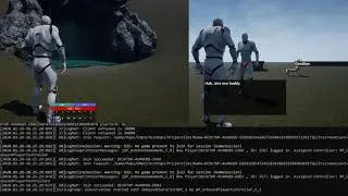 Networked Dialogue Tree testing (UE4 Game Dev)