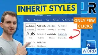 MS Word: Inherit style setting from other style ✅ 1 MINUTE