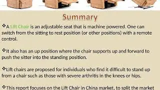 China Lift Chair Market by Manufacturers, Regions And Forecast to 2022