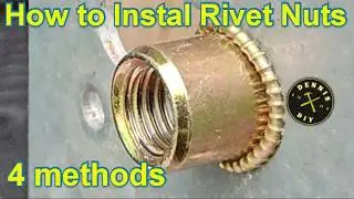 Rivnut installation - 4 ways to do it, How to Insert Blind Rivetnuts