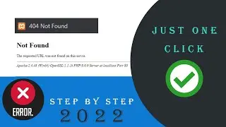How to solve Xampp error 404 not found | Xampp: error 404 not found solve 2024 [Xampp server] How to