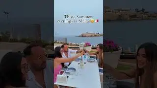 Summer nights in Malta #foodie #views #funny