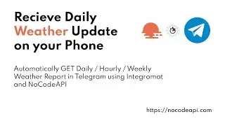 Recieve Daily Weather Update on your Phone