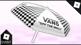 Как получить черно-белый зонт в шахматную клетку vans в VANS WORLD | Roblox