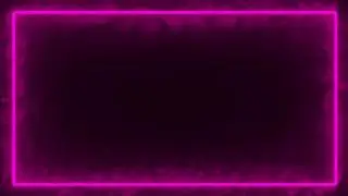 4K Neon Light Border Black Screen, Effects Video Background, Neon Frame Template, Glowing Light