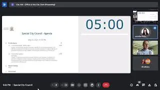 May 22, 2024 - Special City Council