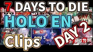 【7 DAYS TO DIE】 HOLO EN DAY 2 Clips【#7DAYSTODIEHOLOEN COLLAB】【Hololive中英字幕精華】