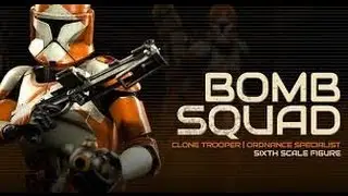 STAR WARS SIDESHOW COLLECTIBLES DISNEY BOMB SQUAD CLONE TRO