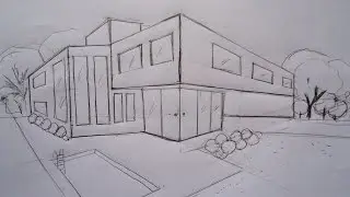 PERSPECTIVA DOIS PONTOS DE FUGA - CASA L