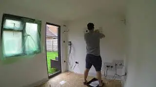 Building My Garden Office: Part 11 - Painting, More Electrics & Networking, Flooring