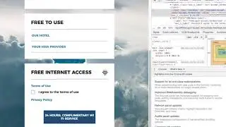 Hotel wifi login screen FAIL