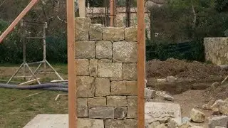 pilastri in pietra, Kolon yapimi tastan.bahce girisi 2