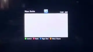 My Xbox 360 menu
