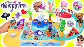 LOL Surprise Dolls Lil Sisters  play at Playmobil Pool