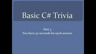 C# Trivia part 3