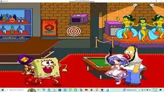 BFB M.U.G.E.N request 153: SpongeBob and Shantae vs Remilia Scarlet and Homer Simpson