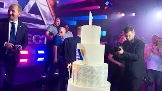 Праздничный юбилейный торт Liga в честь 10-летия