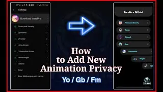 How To Add a Animation Privacy For Your WhatsApp | Yo , Gb , Fm | TechxY Projects